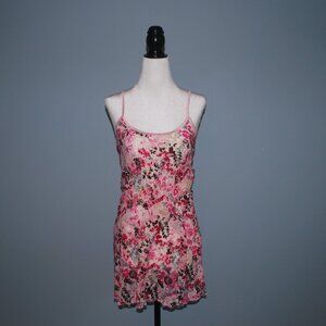 Pink Floral Lace Dress
